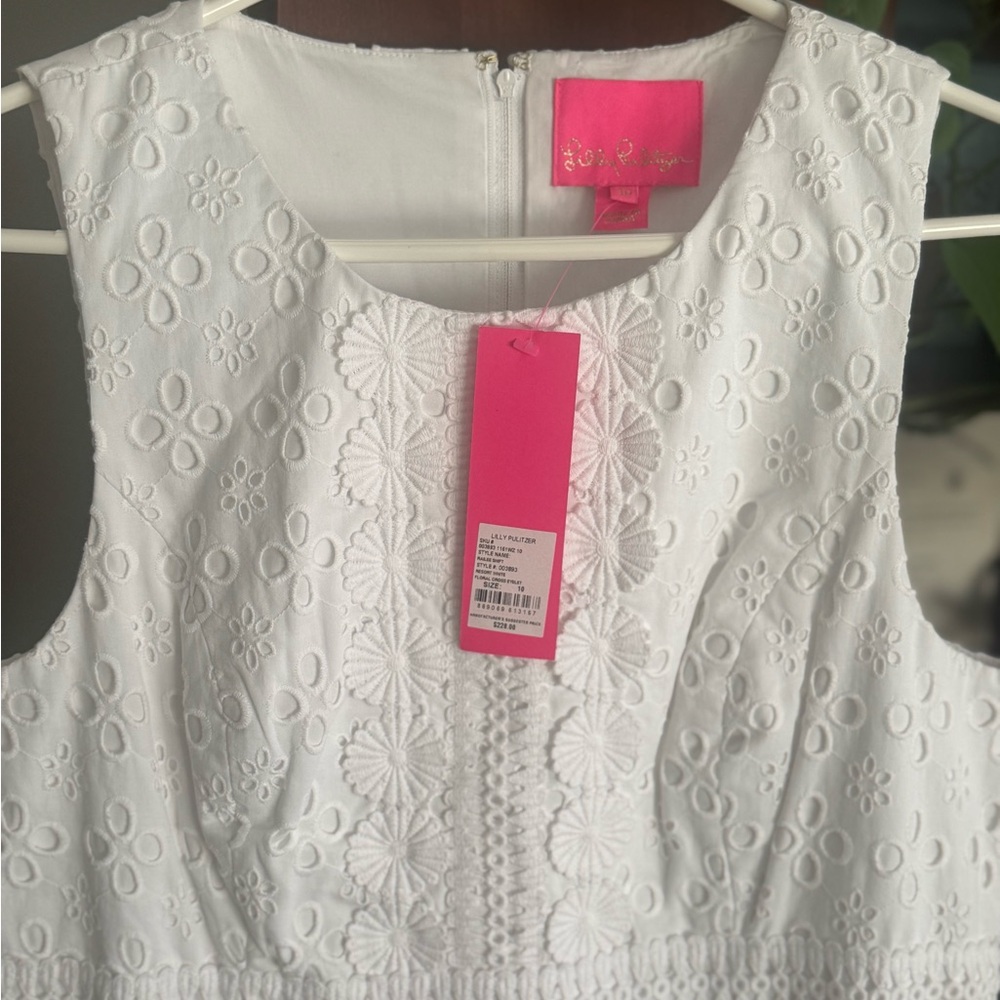 Lilly Pulitzer White Floral Midi Dress - Picture 2 of 4